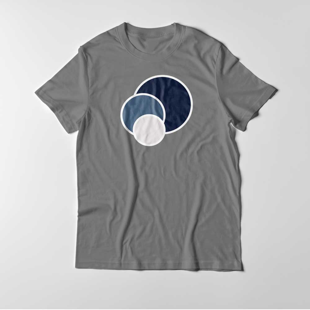 3Ball Shorty's grey T-Shirt front view – premium cotton streetwear tee